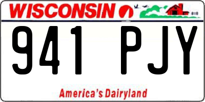 WI license plate 941PJY