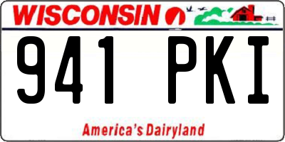 WI license plate 941PKI