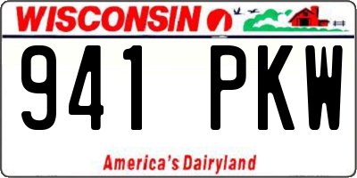 WI license plate 941PKW