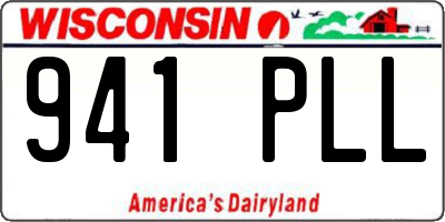 WI license plate 941PLL