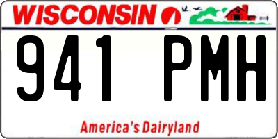 WI license plate 941PMH