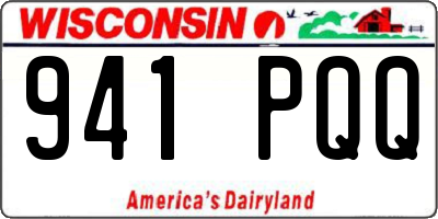 WI license plate 941PQQ