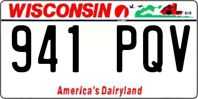 WI license plate 941PQV