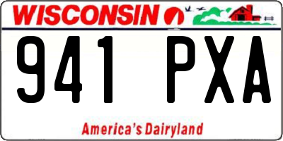 WI license plate 941PXA