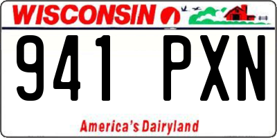 WI license plate 941PXN