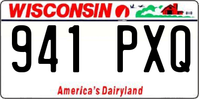 WI license plate 941PXQ