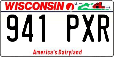 WI license plate 941PXR