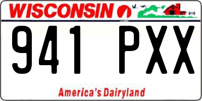 WI license plate 941PXX