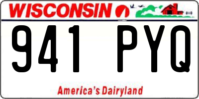WI license plate 941PYQ