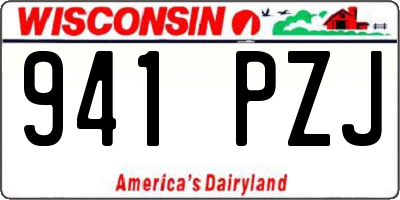 WI license plate 941PZJ