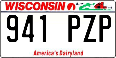 WI license plate 941PZP