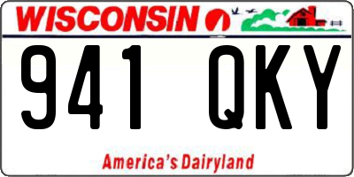WI license plate 941QKY