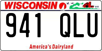 WI license plate 941QLU