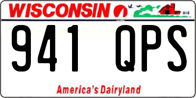 WI license plate 941QPS