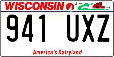 WI license plate 941UXZ