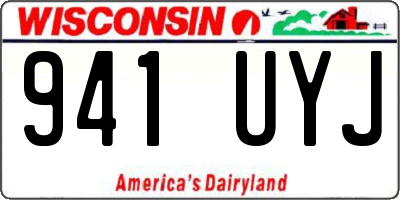 WI license plate 941UYJ