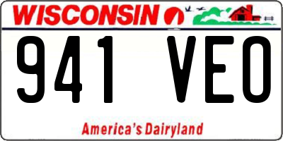 WI license plate 941VEO