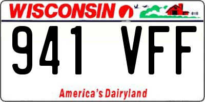 WI license plate 941VFF