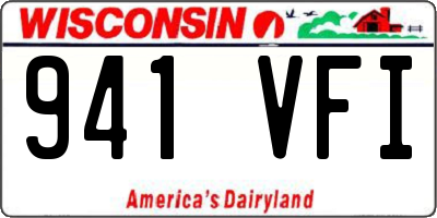WI license plate 941VFI