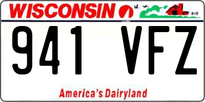 WI license plate 941VFZ
