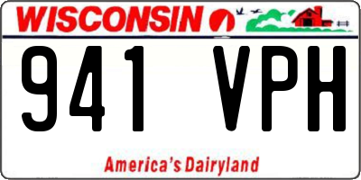 WI license plate 941VPH