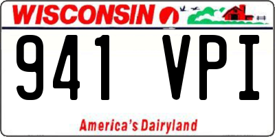 WI license plate 941VPI