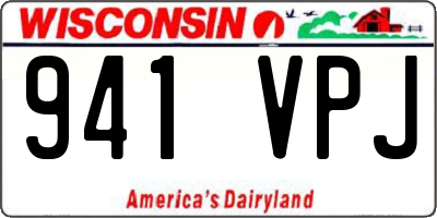 WI license plate 941VPJ