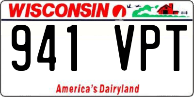 WI license plate 941VPT