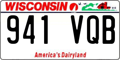 WI license plate 941VQB