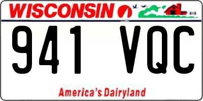 WI license plate 941VQC