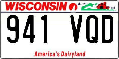 WI license plate 941VQD