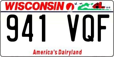 WI license plate 941VQF