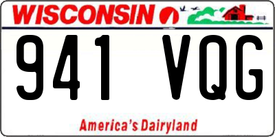 WI license plate 941VQG