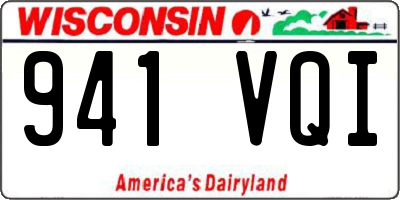 WI license plate 941VQI