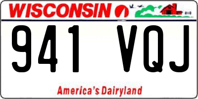 WI license plate 941VQJ