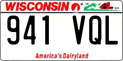 WI license plate 941VQL