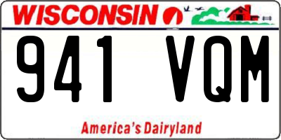 WI license plate 941VQM