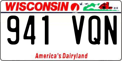 WI license plate 941VQN