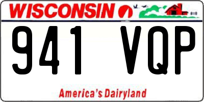WI license plate 941VQP