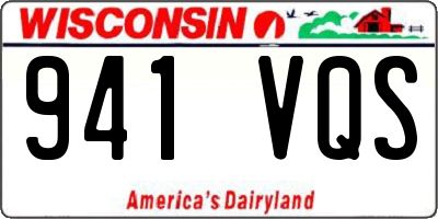 WI license plate 941VQS