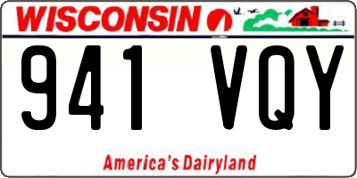 WI license plate 941VQY