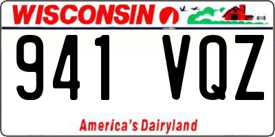 WI license plate 941VQZ