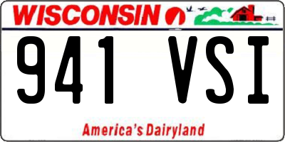 WI license plate 941VSI