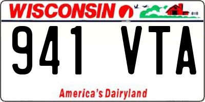 WI license plate 941VTA