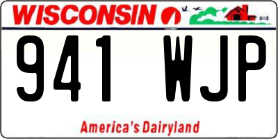WI license plate 941WJP