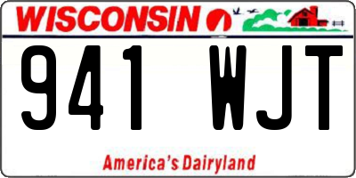 WI license plate 941WJT