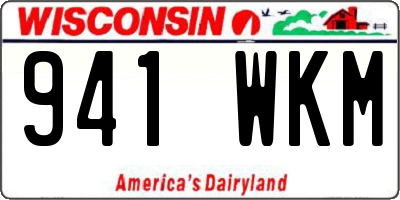 WI license plate 941WKM