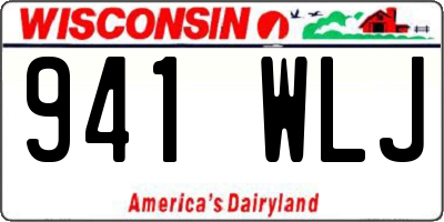 WI license plate 941WLJ
