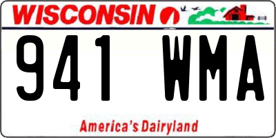 WI license plate 941WMA