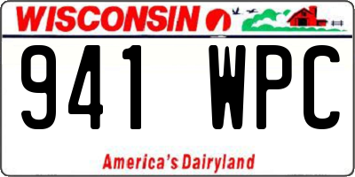 WI license plate 941WPC